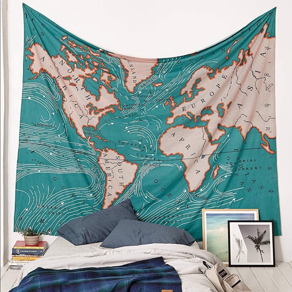 World Map Tapestry